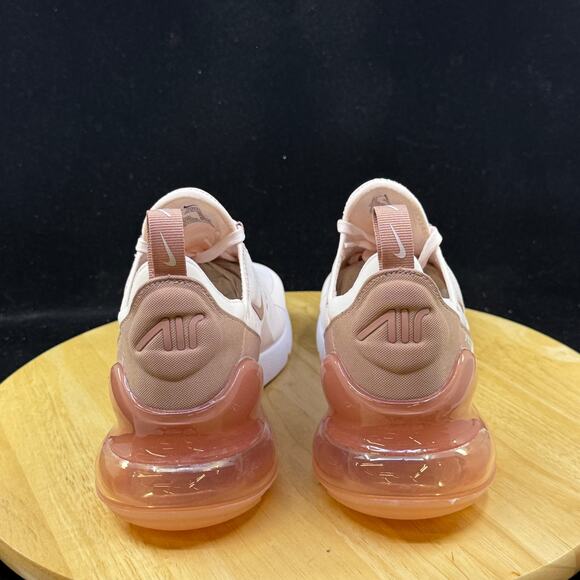 Womens Size 10 Nike Air Max 270 Pink White Trainer Sneakers HJ3222 600 - Picture 6 of 10